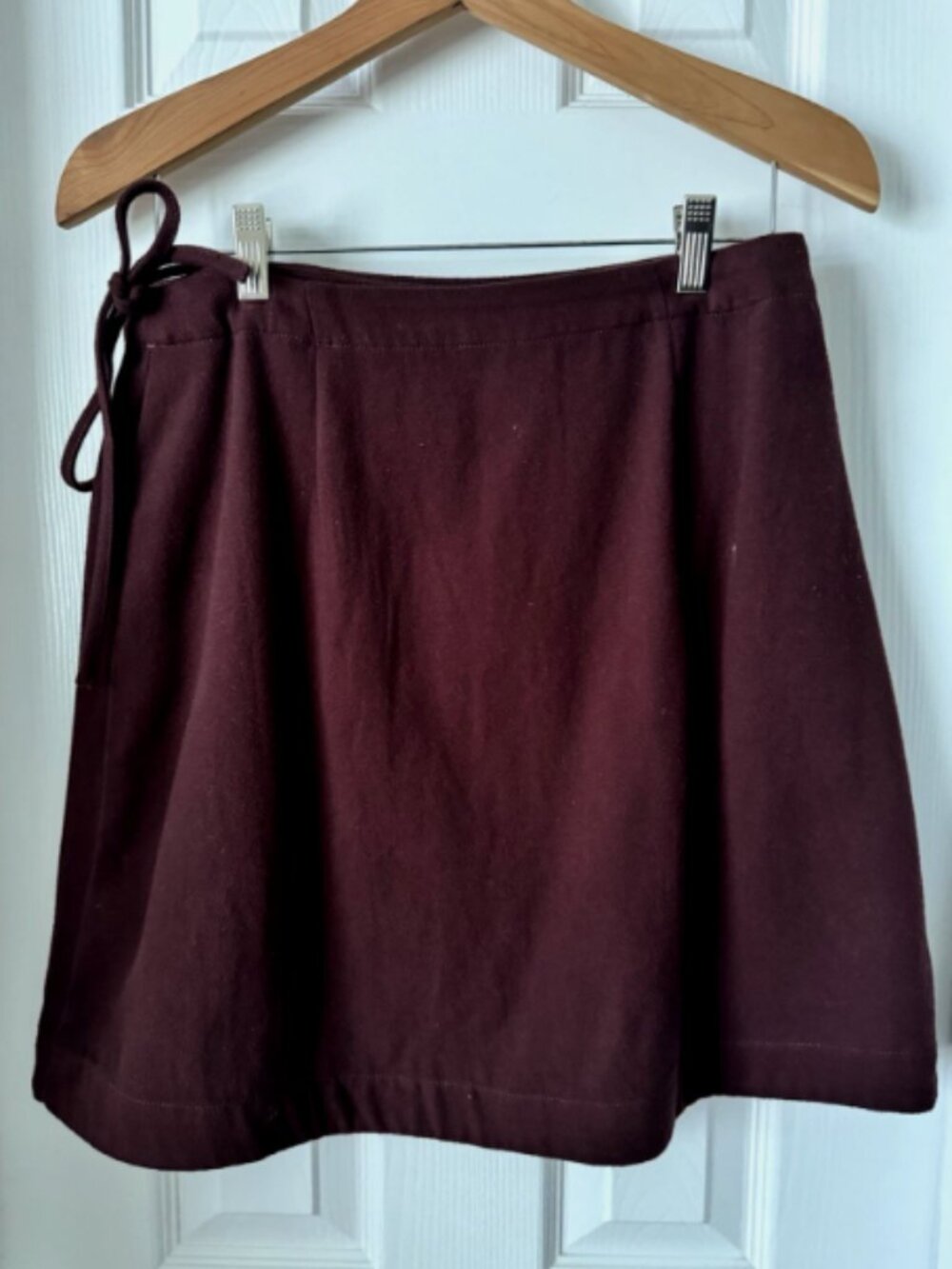 Madewell 100% Cotton Wrap Skirt Women’s 8 Side Tie Button EUC - Picture 7 of 14